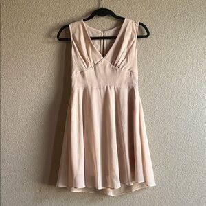 BHLDN Blush Pink Mini Dress